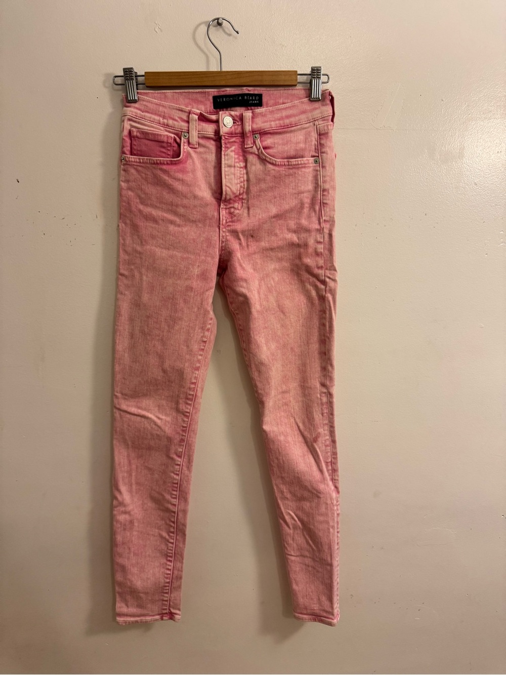 Veronica Beard Pink Skinny Jeans